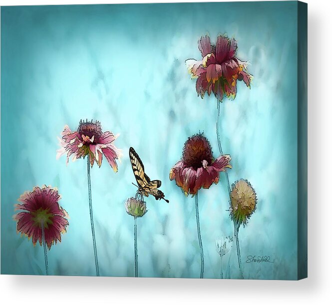 Garden Acrylic Print featuring the photograph Playing in the Garden by Shara Abel