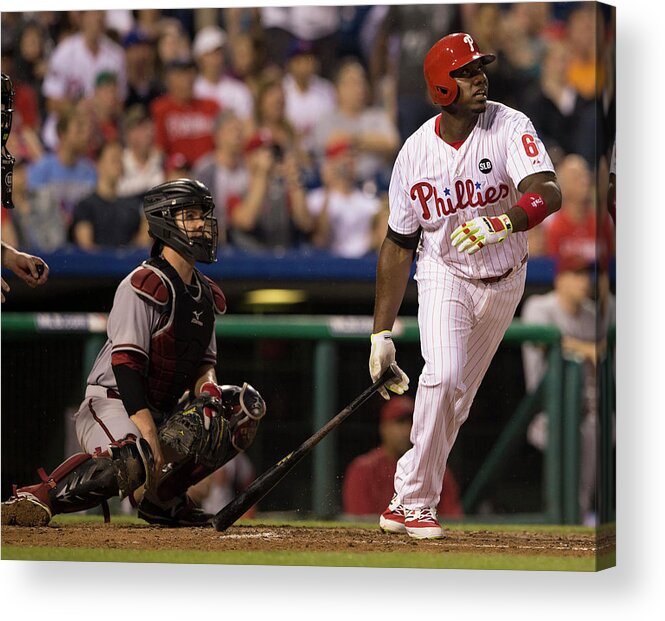 People Acrylic Print featuring the photograph Ryan Howard #1 by Mitchell Leff