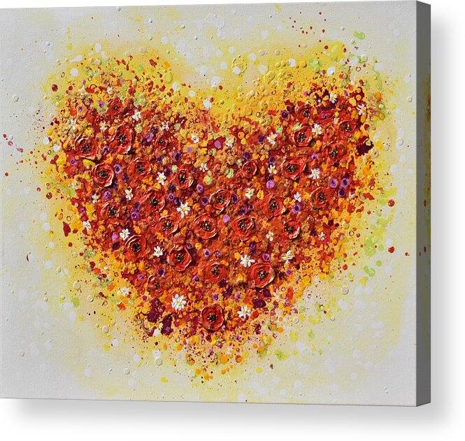 Heart Acrylic Print featuring the painting Summer Love by Amanda Dagg