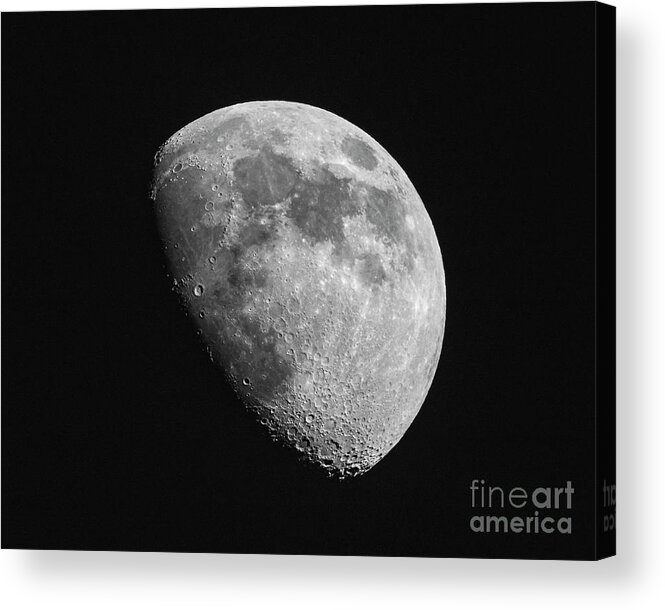 2020 Acrylic Print featuring the photograph Waxing Gibbous Moon #1 by Craig Shaknis