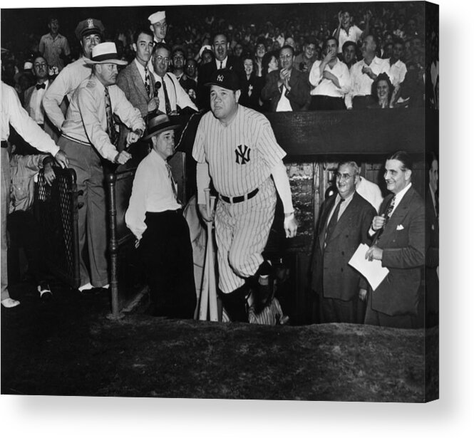 Crowd Acrylic Print featuring the photograph Babe Ruth by American Stock Archive
