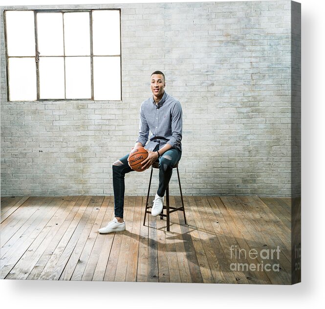 Nba Pro Basketball Acrylic Print featuring the photograph Dante Exum by Nathaniel S. Butler