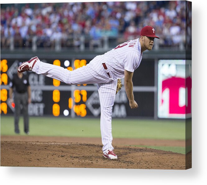 Second Inning Acrylic Print featuring the photograph Los Angeles Dodgers v Philadelphia Phillies #2 by Mitchell Leff