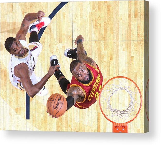 Smoothie King Center Acrylic Print featuring the photograph Lebron James by Layne Murdoch