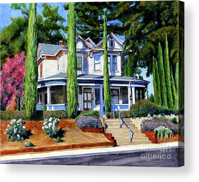 Placer Arts Acrylic Print featuring the painting #518 Haman House #518 by William Lum