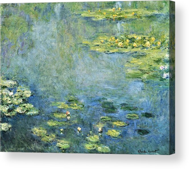  Acrylic Print featuring the painting Waterlilies #5 by Claude Monet