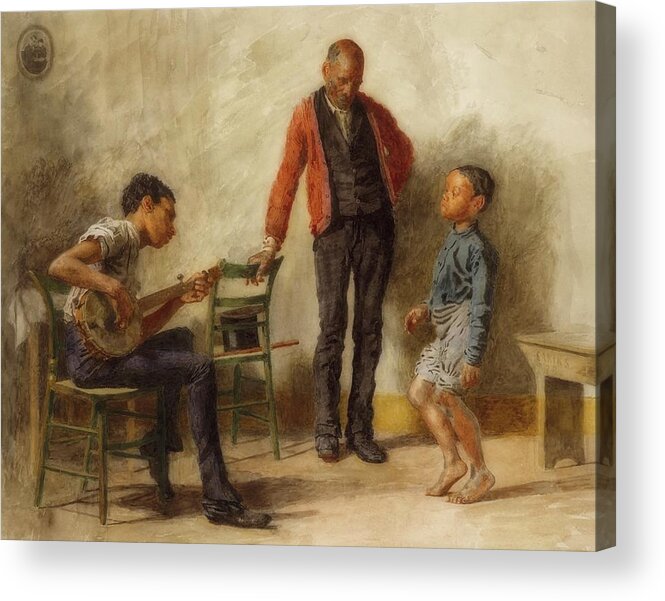 Dancing Lesson Acrylic Print featuring the painting The Dancing Lesson #6 by Thomas Eakins