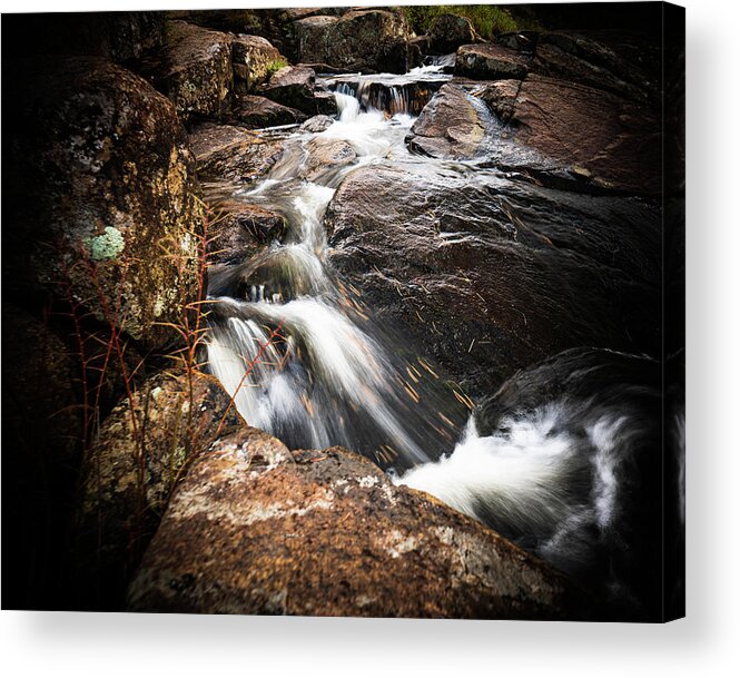 Landscape Acrylic Print featuring the photograph Adirondacks Monument Falls 3 by Ron Long Ltd Photography
