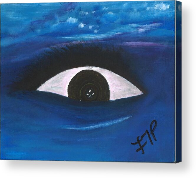 Eye Acrylic Print featuring the painting All About Emotions by Esoteric Gardens KN