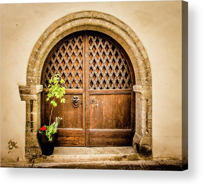 Door Acrylic Print featuring the photograph Arched Door by Craig A Walker