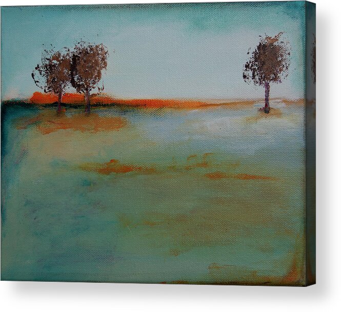 Tree Acrylic Print featuring the painting At Dawn by Linda Bailey