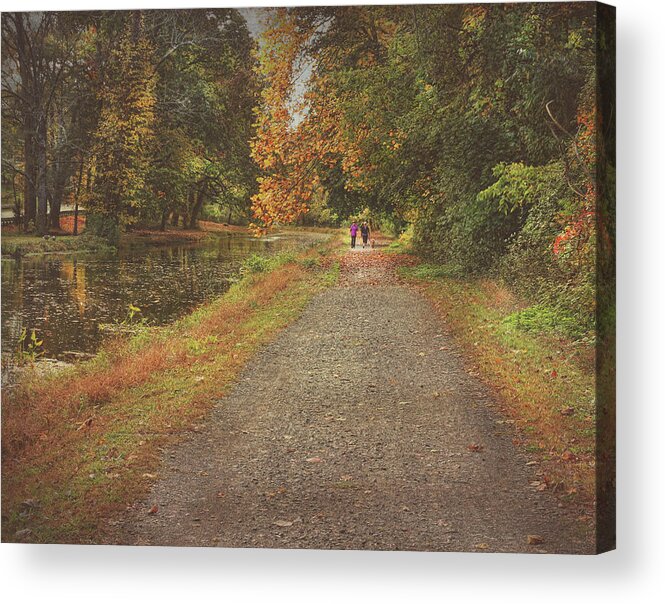 Autumn Acrylic Print featuring the photograph Autumn Walk by Pat Abbott