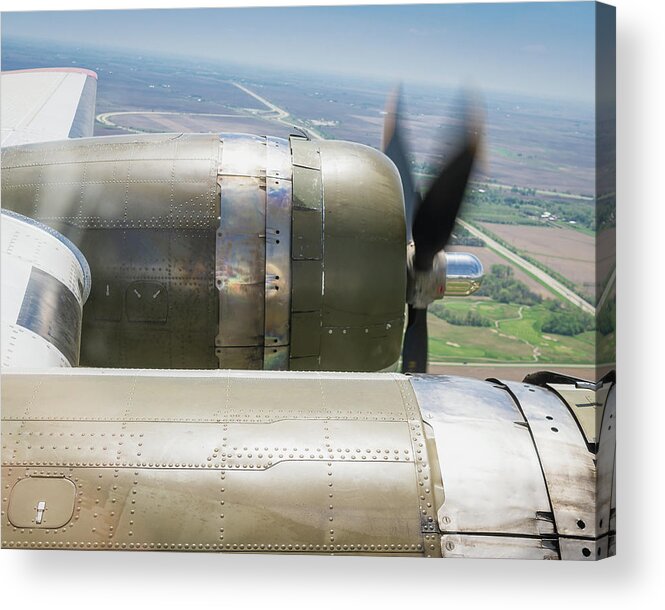 Bomber Acrylic Print featuring the photograph B-17 Aluminum Overcast by George Strohl