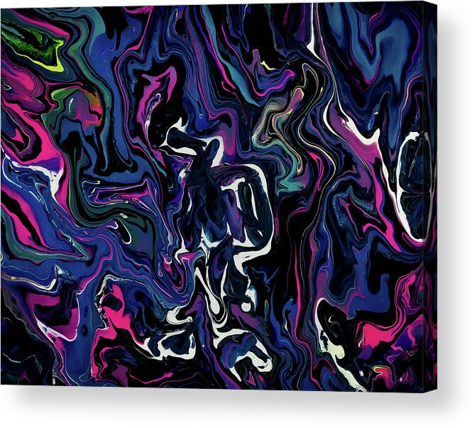  Acrylic Print featuring the painting Blacklight by Gena Herro