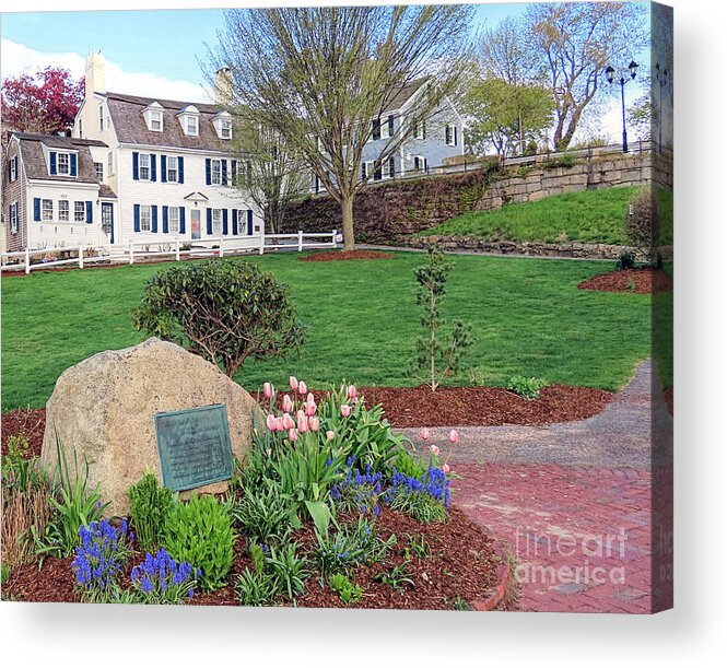 Brewster Gardens Acrylic Print featuring the photograph Brewster Gardens entrance by Janice Drew