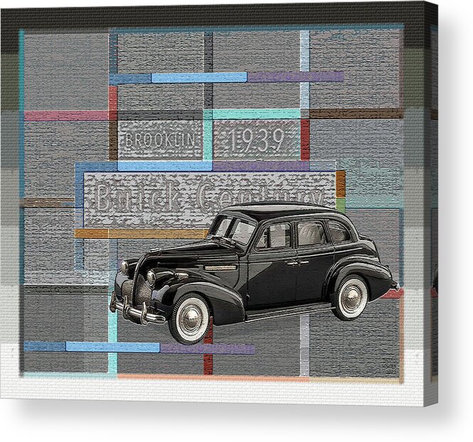 Brooklin Models Acrylic Print featuring the digital art Brooklin Models / Buick Century by David Squibb