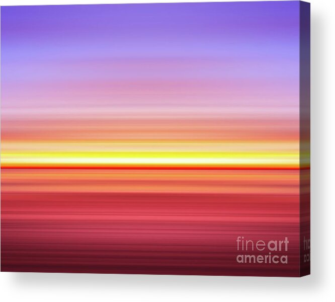 Triptych Acrylic Print featuring the photograph California Dream - Triptych center - part 2 of a 3 panel triptych by Stefano Senise