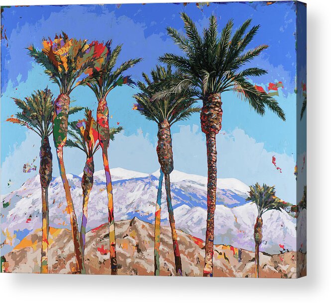 California Acrylic Print featuring the painting California Winter #2 by David Palmer