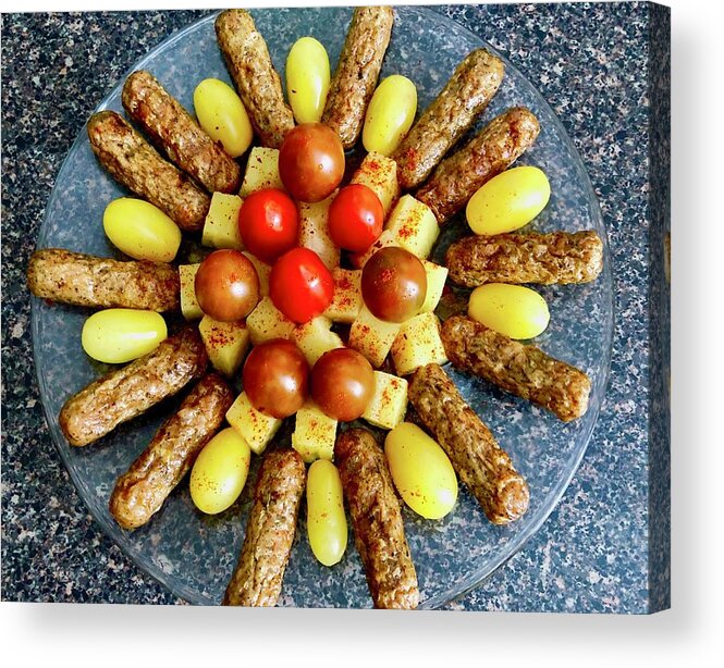 All Products Acrylic Print featuring the photograph Chicken Gourmet With Pineapple And Tomatoes by Lorna Maza