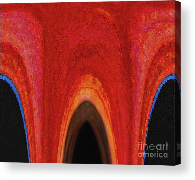 Abstract Acrylic Print featuring the mixed media Chosen Path by Sharon Williams Eng