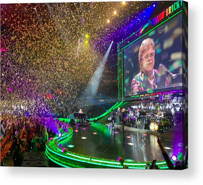 Elton Acrylic Print featuring the photograph Confetti Rain on Elton by Lee Darnell