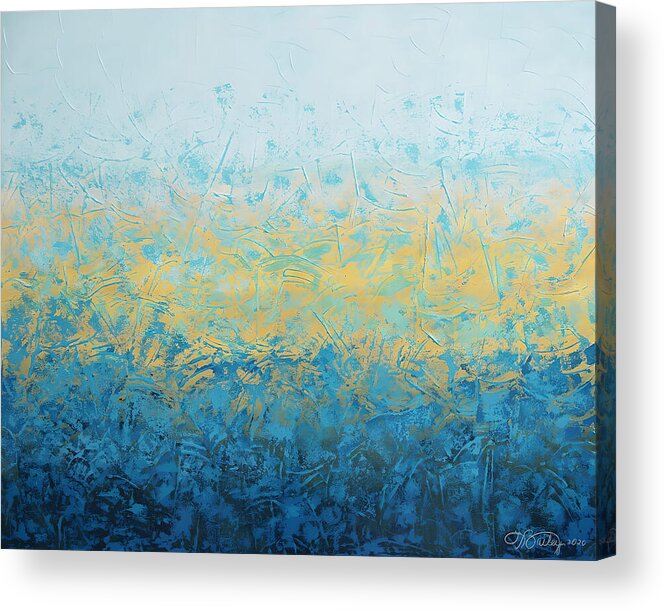 Cool Acrylic Print featuring the painting Cool, Cool Summer by Linda Bailey