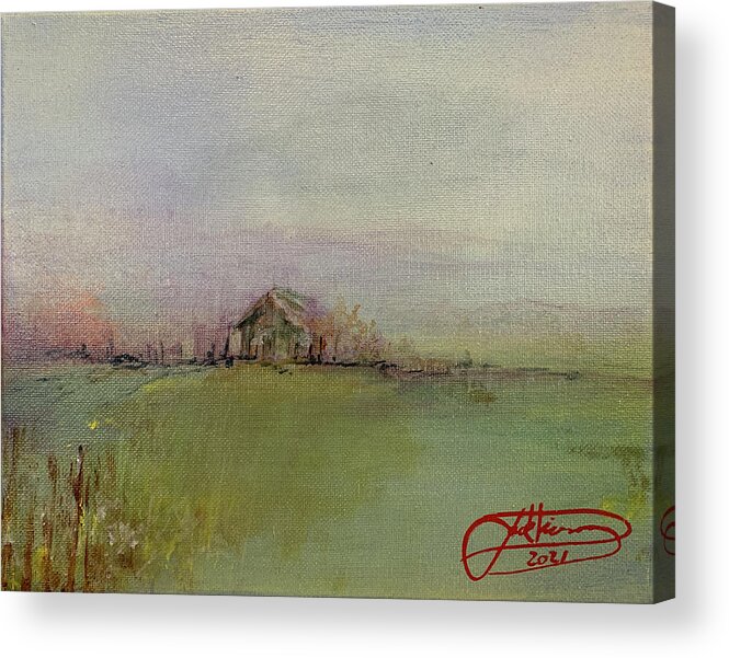 Painting Art Wall Decor Acrylic Print featuring the painting country Home by Jack Diamond