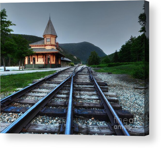 White Mountains National Forest Acrylic Print featuring the photograph Crawford Station 2 by Steve Brown