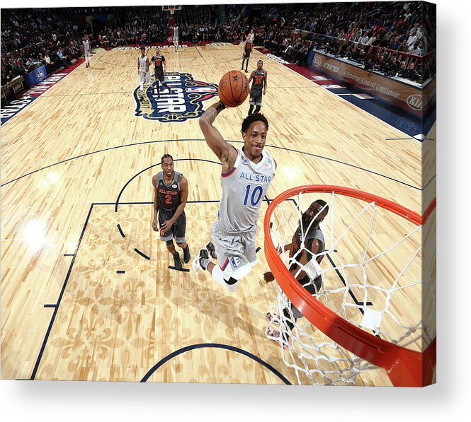 Event Acrylic Print featuring the photograph Demar Derozan by Nathaniel S. Butler