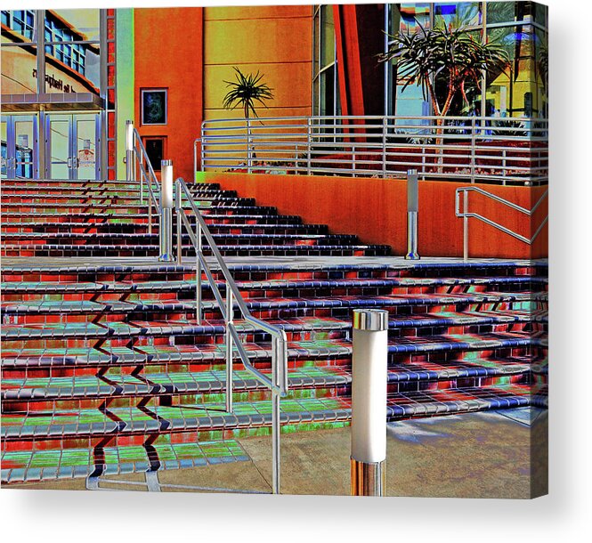 Stairs Acrylic Print featuring the photograph Dissolving Stairs by Andrew Lawrence