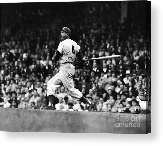 Following Acrylic Print featuring the photograph Duke Snider by Robert Riger