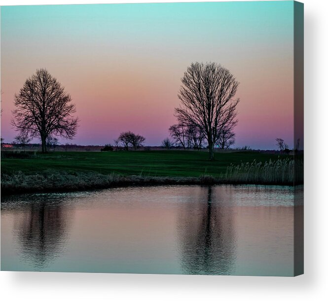 Landscape Acrylic Print featuring the photograph Dusk At Timberpoint by Cathy Kovarik