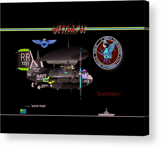 Tranportation Acrylic Print featuring the digital art E1B Tracer by Mike Ray