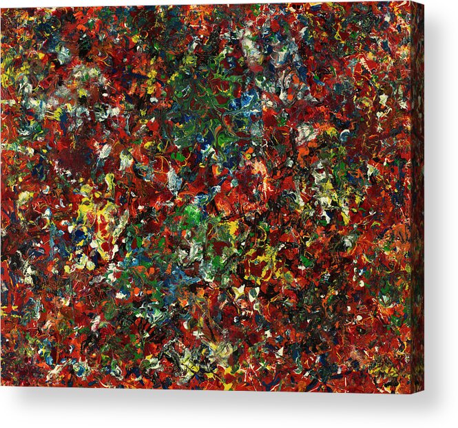 Abstract Acrylic Print featuring the painting Enamel 1 by James W Johnson