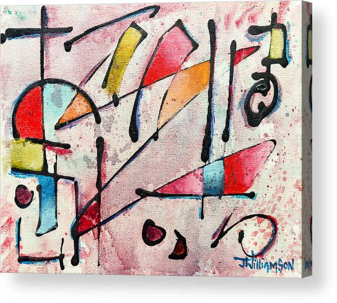 Abstract Acrylic Print featuring the painting Expression # 15 by Jason Williamson