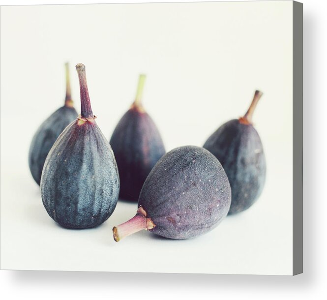 Figs Acrylic Print featuring the photograph Five Figs by Lupen Grainne