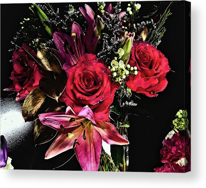 Roses Acrylic Print featuring the photograph Flawless Flowers by Andrew Lawrence