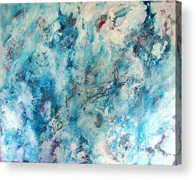 Valerie Travers Artist Acrylic Print featuring the painting Frozen in Time by Valerie Travers