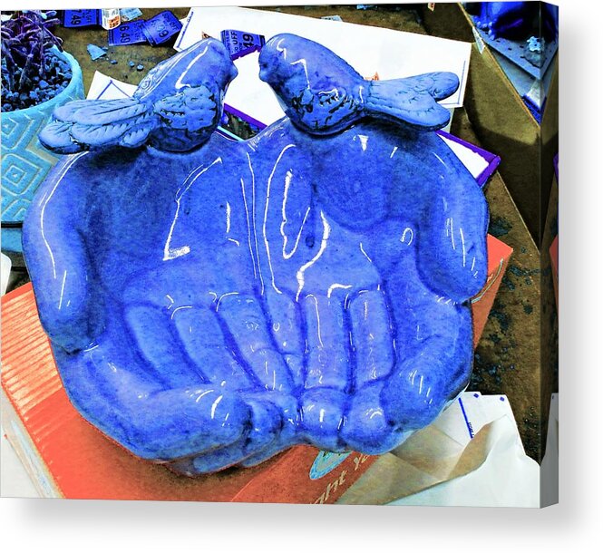 Hands Acrylic Print featuring the photograph Giving Hands by Andrew Lawrence