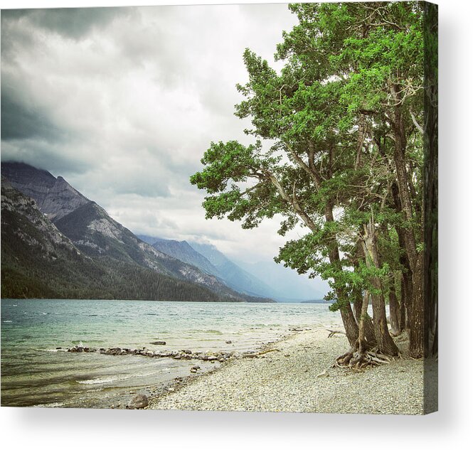 Mountains Acrylic Print featuring the photograph Glacier Water by Carmen Kern