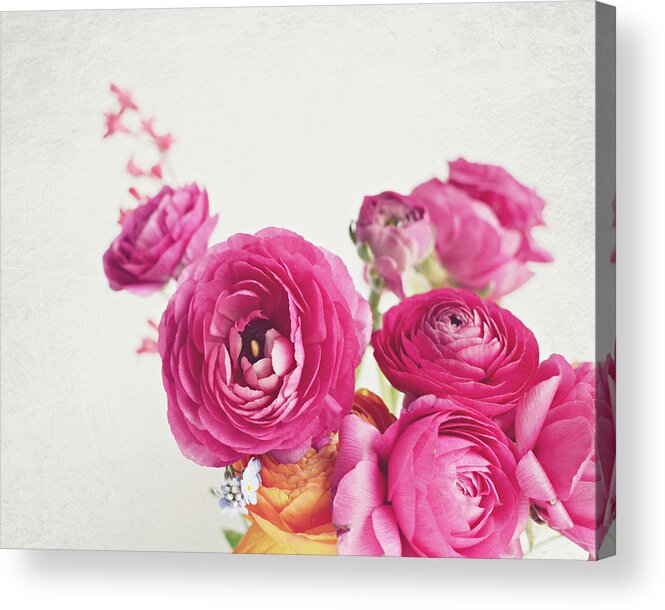 Flowers Acrylic Print featuring the photograph Happy Days by Lupen Grainne
