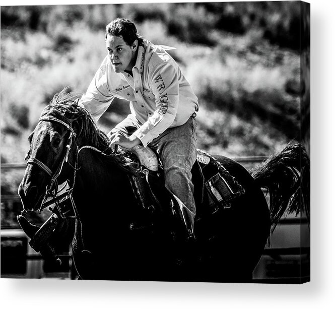Horse Acrylic Print featuring the photograph Horse Race by Cheryl Prather