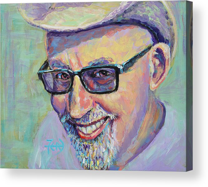 Art Acrylic Print featuring the painting I Never Have Any Fun at All by Robert FERD Frank