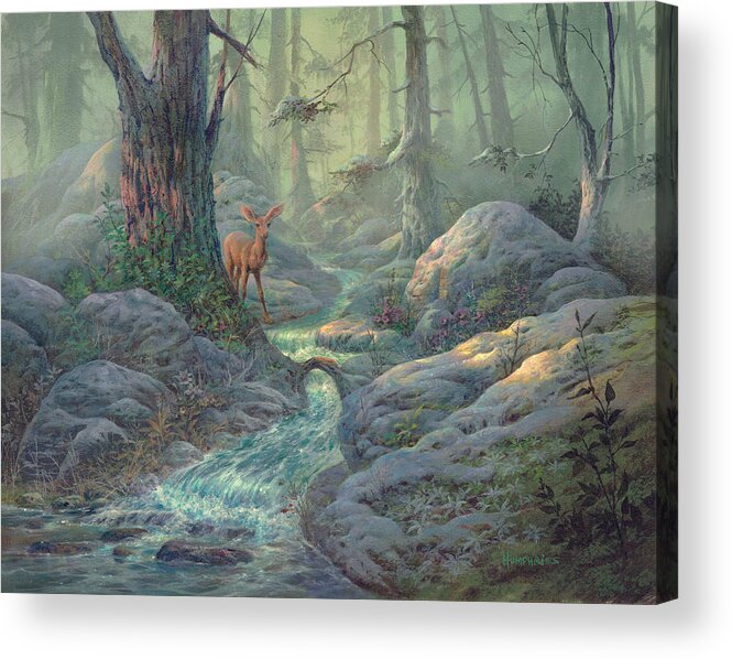 Michael Humphries Acrylic Print featuring the painting Innocence by Michael Humphries