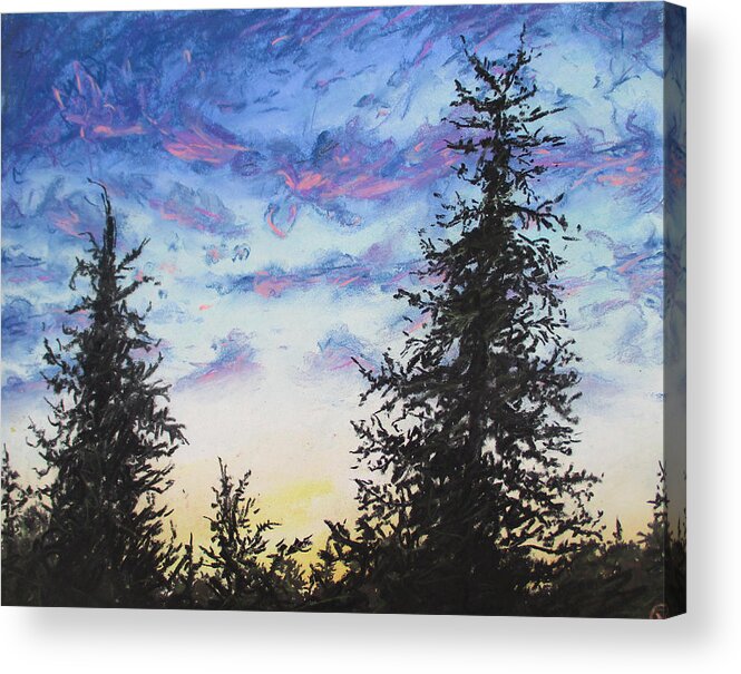 Sunset Acrylic Print featuring the painting Insight by Jen Shearer