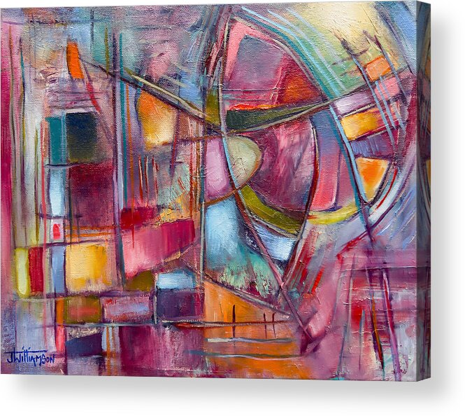 Oil On Canvas Acrylic Print featuring the painting Internal Dynamics # 8 by Jason Williamson