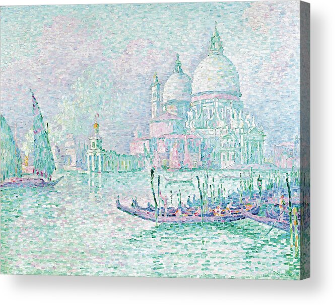 Venise Acrylic Print featuring the painting La Salute by Paul Signac by Mango Art