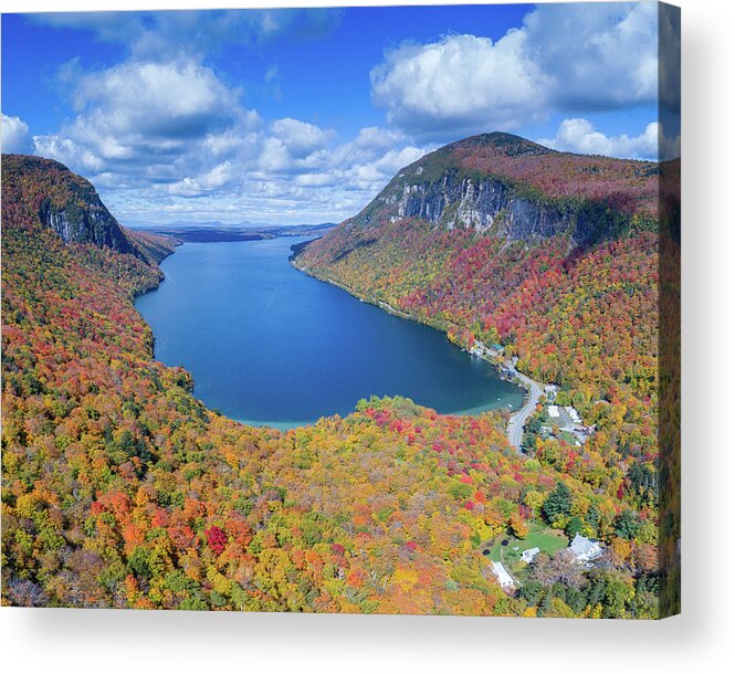 Lake Willoughby Acrylic Print featuring the photograph Lake Willoughby, Vermont by John Rowe
