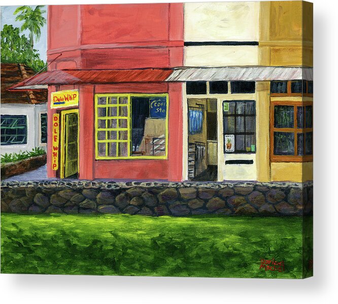 Cityscape Acrylic Print featuring the painting Lappert's Ice Cream by Darice Machel McGuire