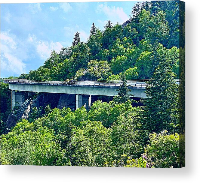 Linn Cove Viaduct Acrylic Print featuring the photograph Linn Cove Viaduct by Lee Darnell